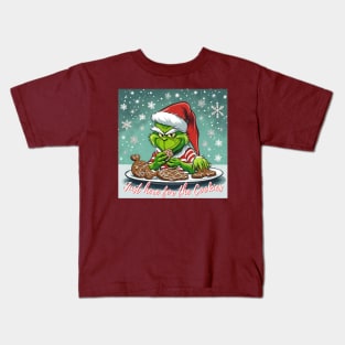 Grinch Gingerbread monster Kids T-Shirt